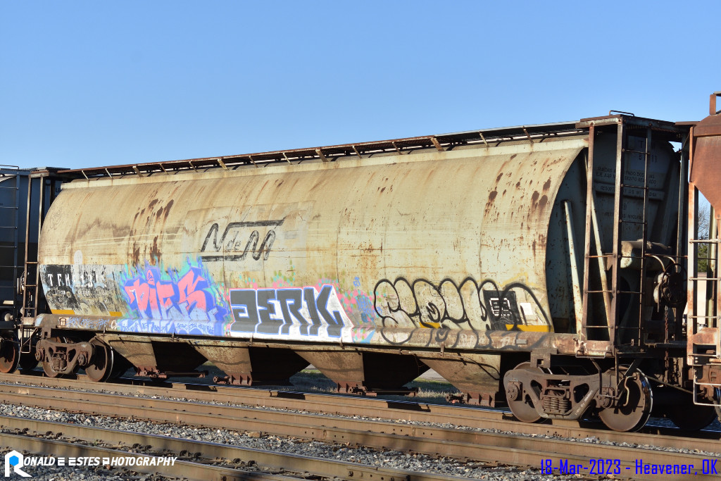 PRN2023030325_499 Kansas City Southern KCS – Grupo Transportación Ferroviaria Mexicana TFM 81311 Hopper Car 58 7" LO C113 4 Bay Covered Cylindrical 4550cf